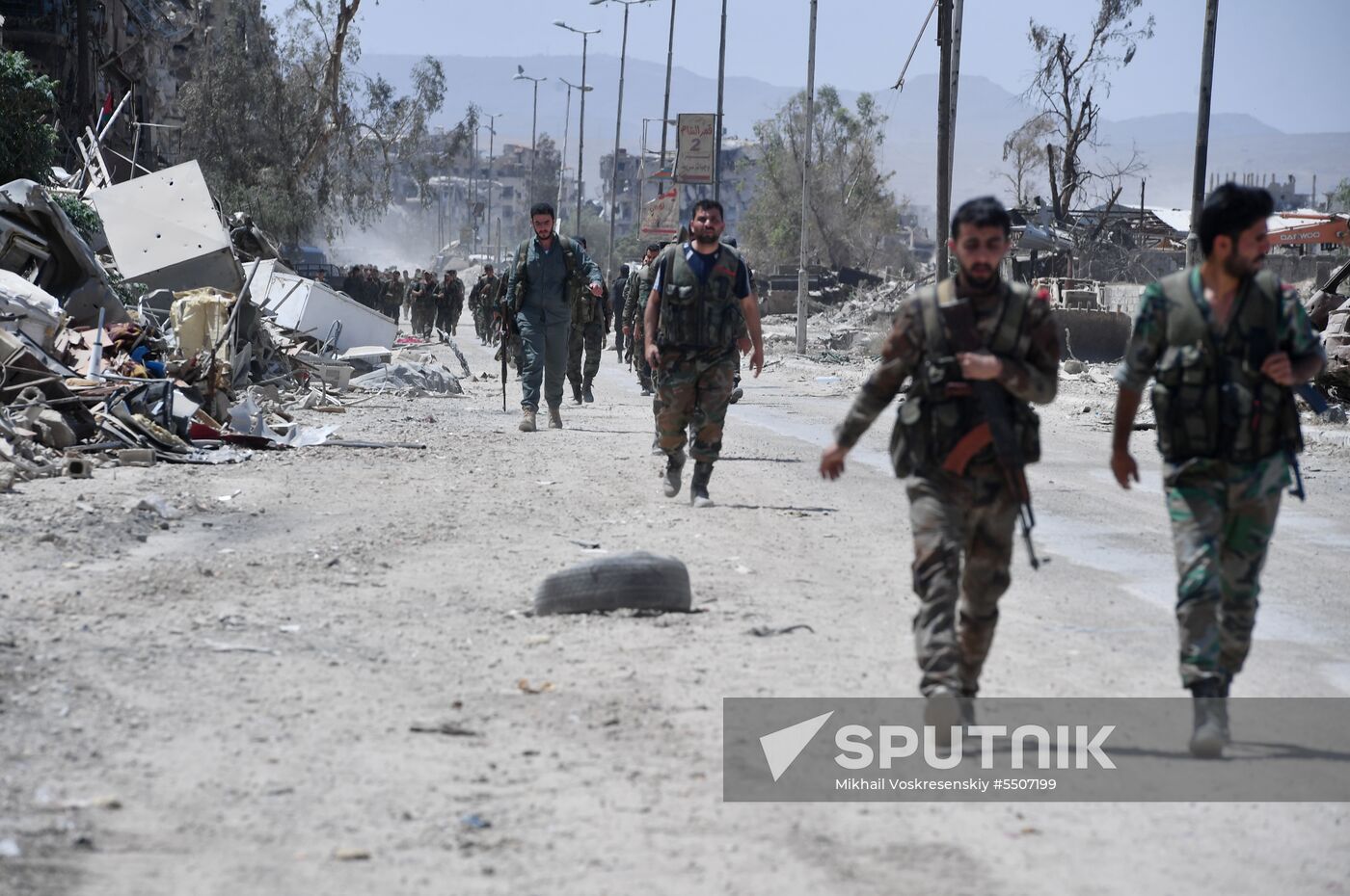 Syrian army frees Yarmouk Palestinian refugee camp in south of Damascus