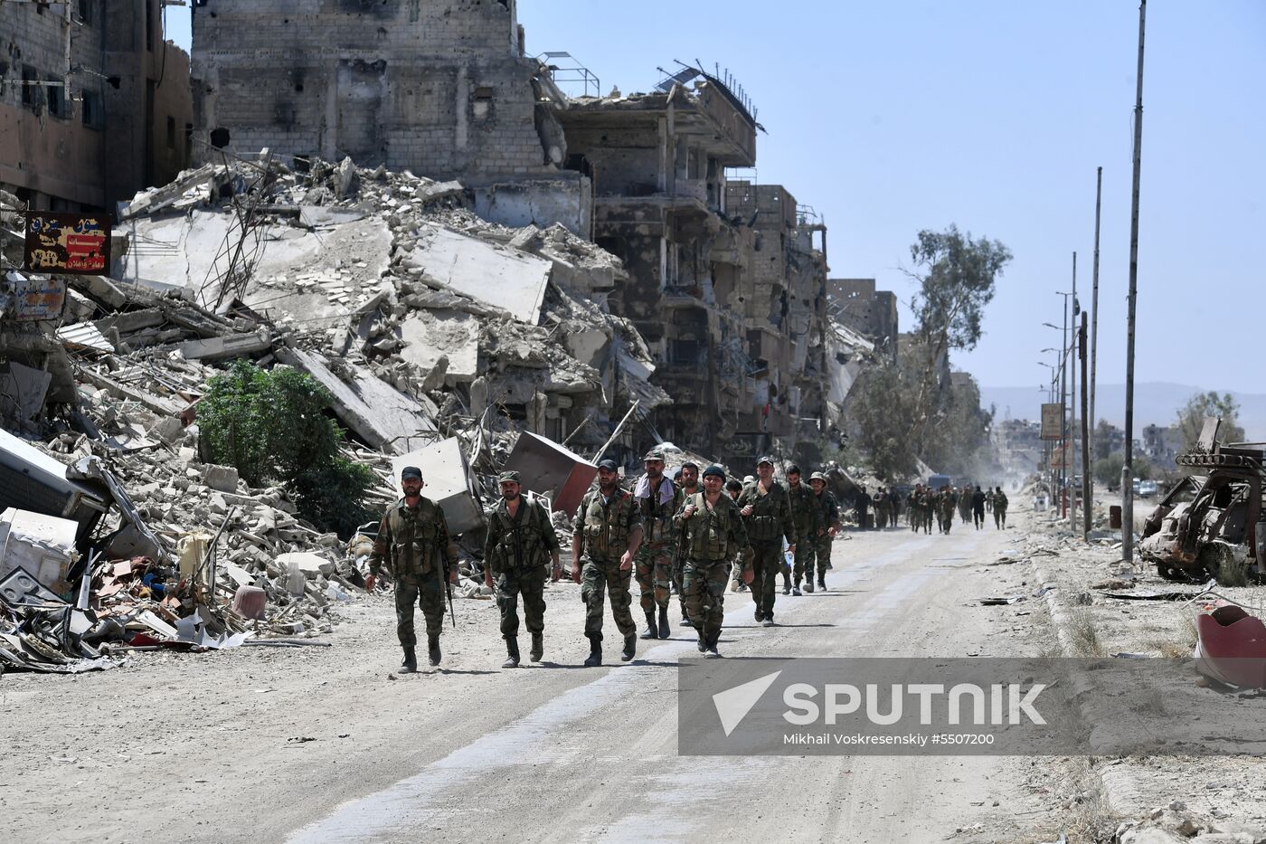 Syrian army frees Yarmouk Palestinian refugee camp in south of Damascus