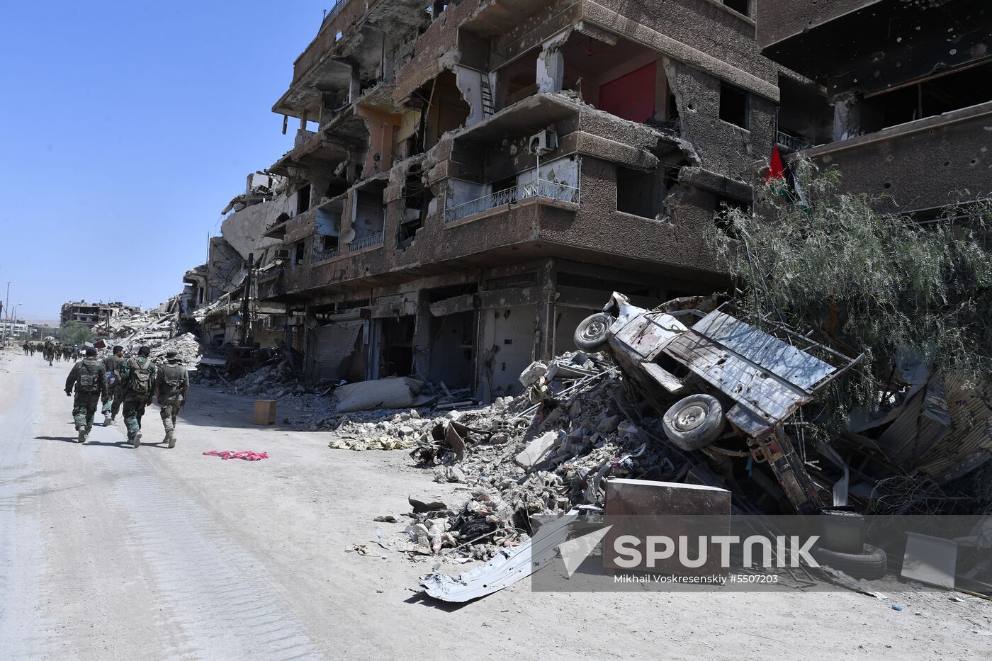 Syrian army frees Yarmouk Palestinian refugee camp in south of Damascus