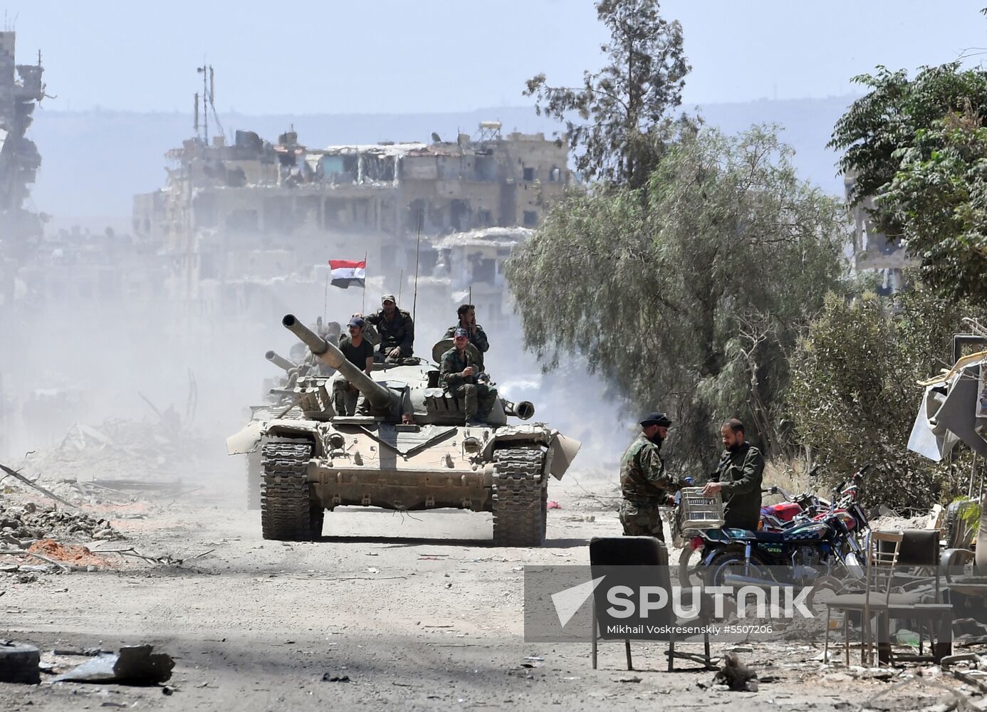 Syrian army frees Yarmouk Palestinian refugee camp in south of Damascus