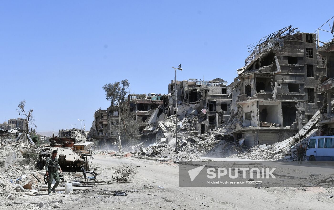 Syrian army frees Yarmouk Palestinian refugee camp in south of Damascus