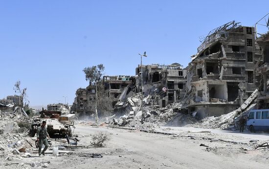 Syrian army frees Yarmouk Palestinian refugee camp in south of Damascus
