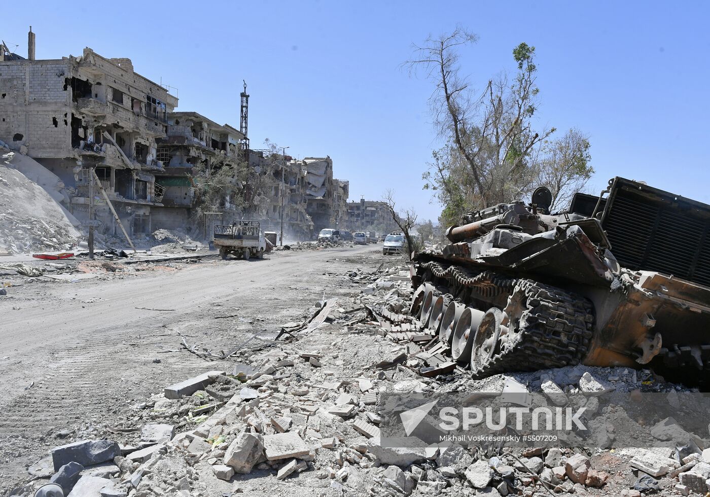 Syrian army frees Yarmouk Palestinian refugee camp in south of Damascus