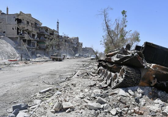 Syrian army frees Yarmouk Palestinian refugee camp in south of Damascus