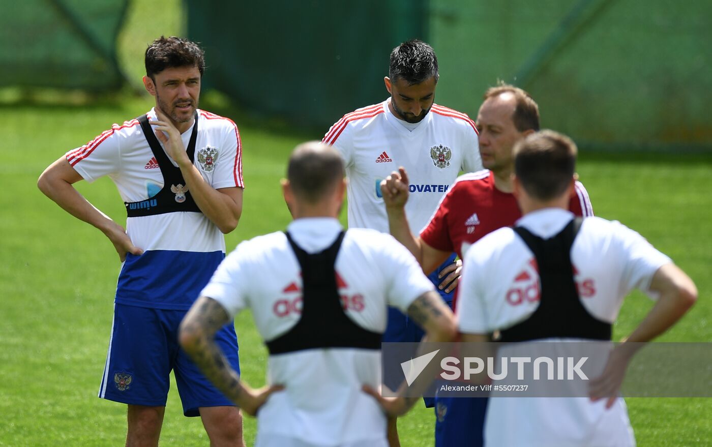 Football. National team's training camp