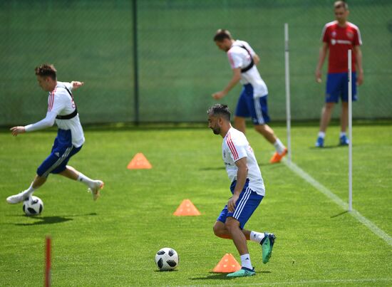 Football. National team's training camp