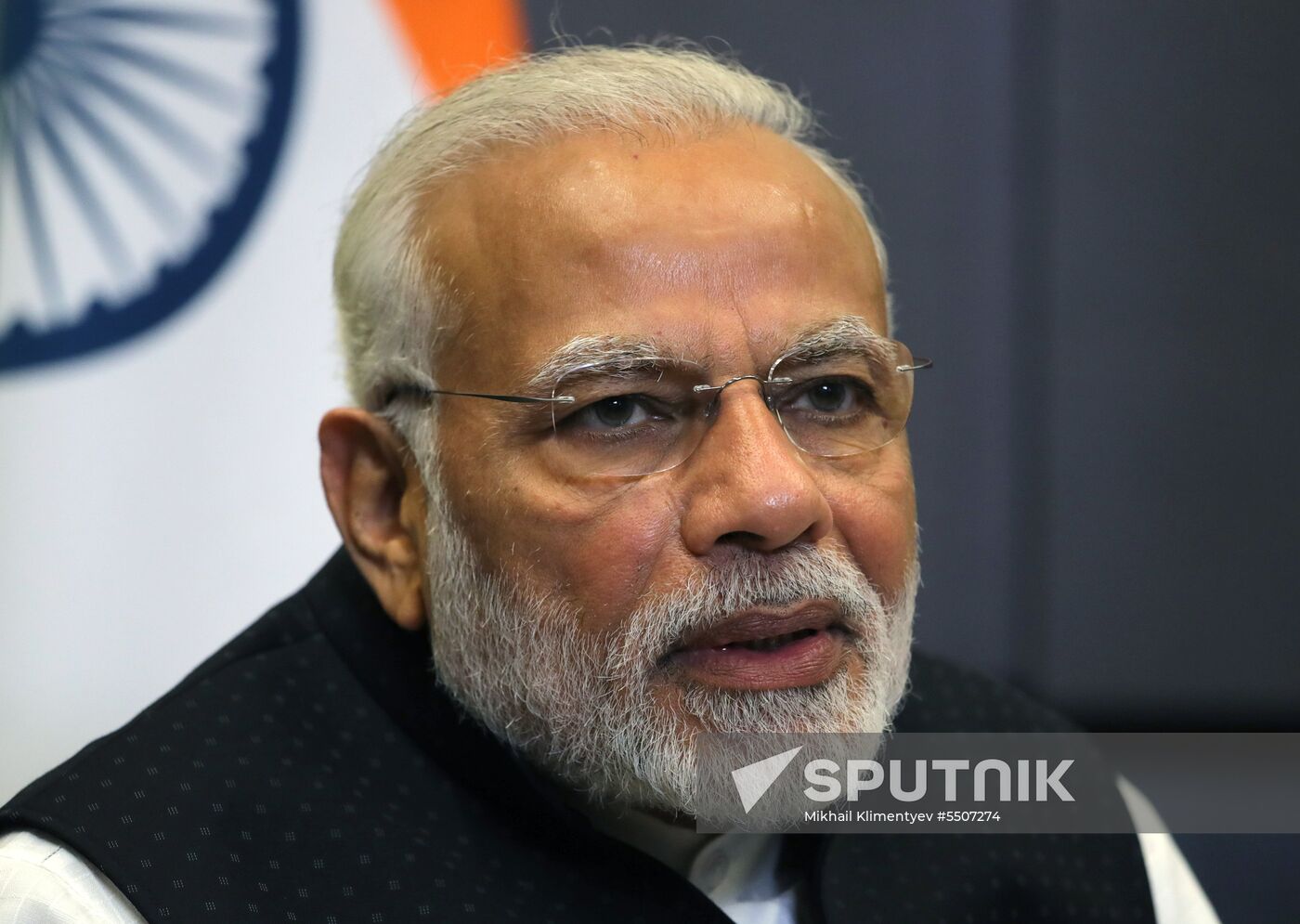 President Vladimir Putin meets with Indian Prime Minister Narendra Modi