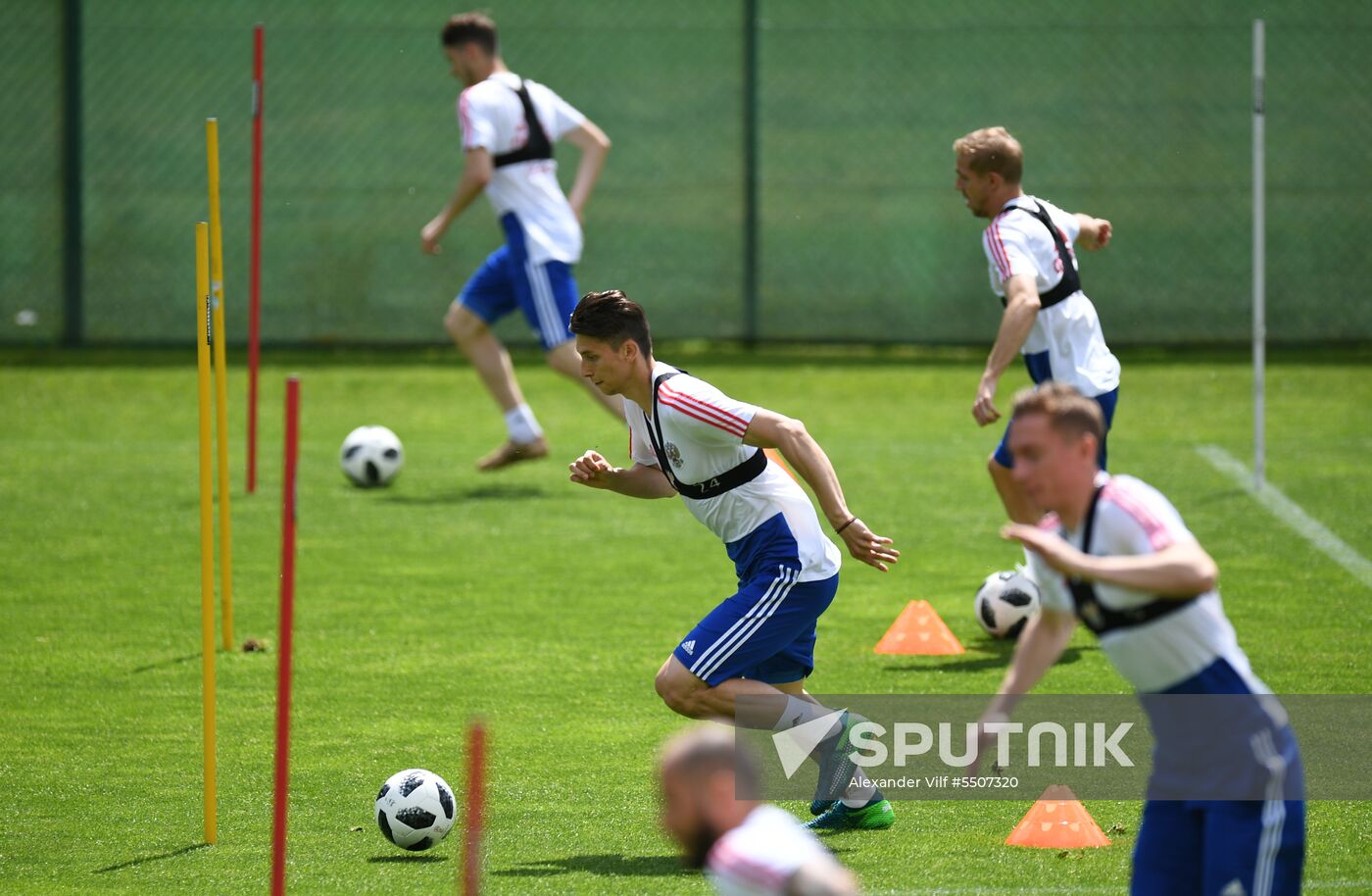 Football. National team's training camp