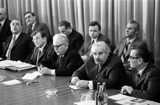News conference marking 25th anniversary of COMECON