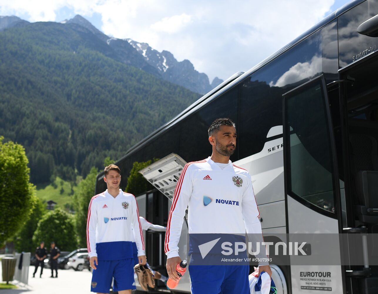Football. National team's training camp