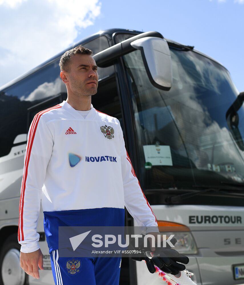 Football. National team's training camp