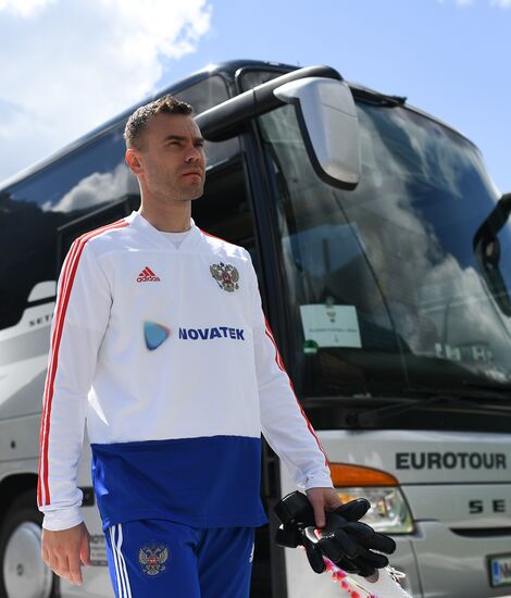 Football. National team's training camp