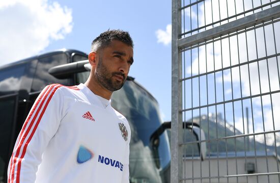 Football. National team's training camp
