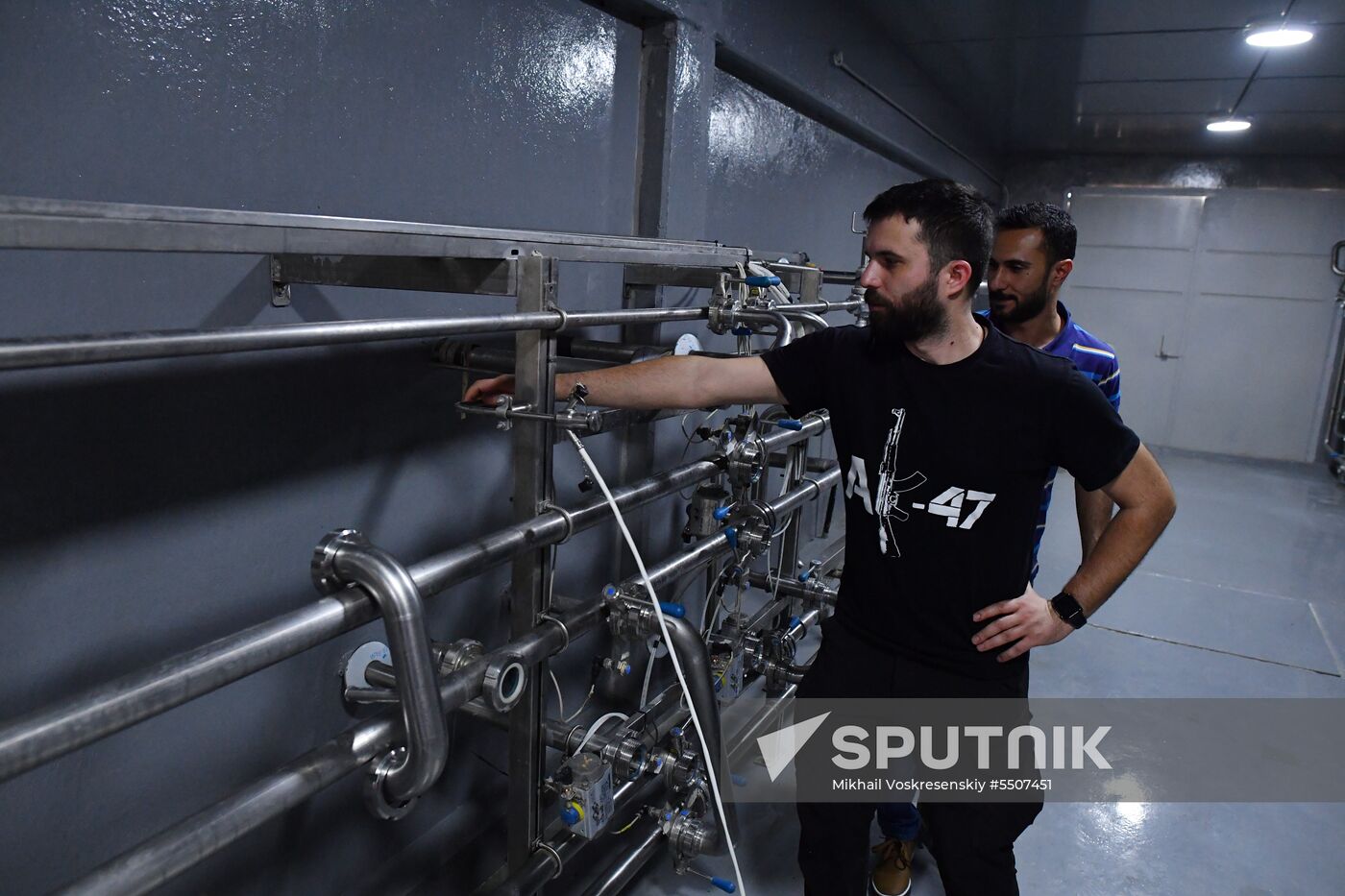 Beer factory outside Damascus