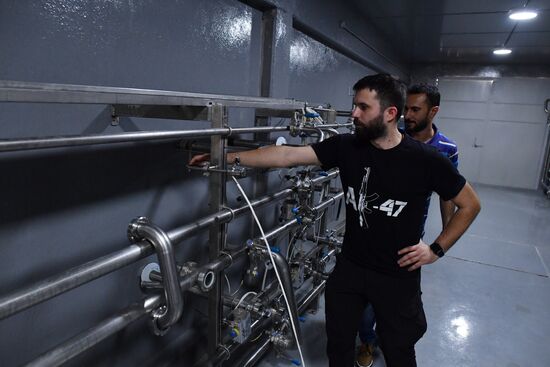 Beer factory outside Damascus
