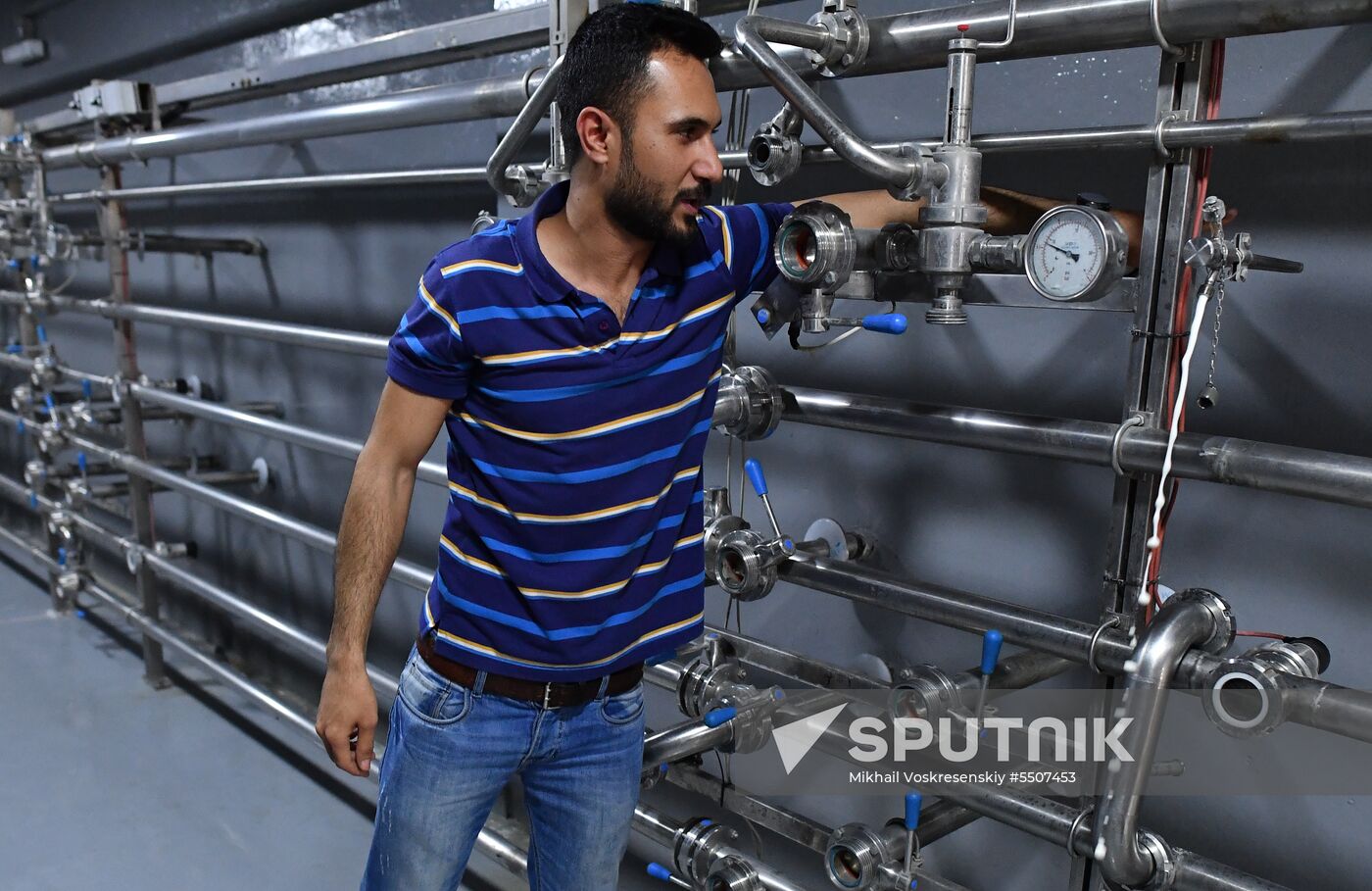 Beer factory outside Damascus