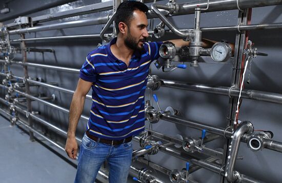 Beer factory outside Damascus