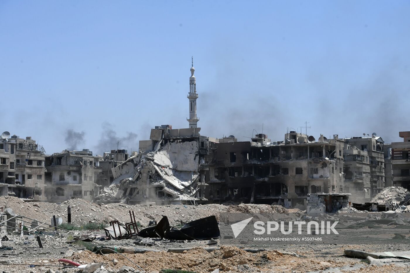 Syrian army frees Yarmouk Palestinian refugee camp in south of Damascus
