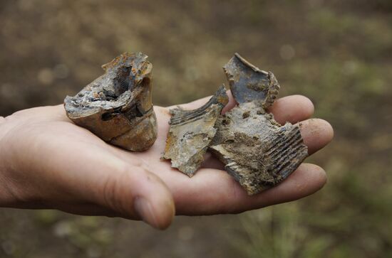 Aftermath of shelling of residential areas in Donbass by Ukrainian armed forces