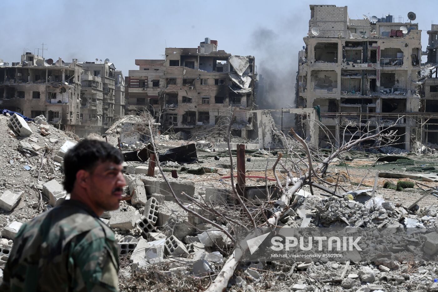 Syrian army frees Yarmouk Palestinian refugee camp in south of Damascus