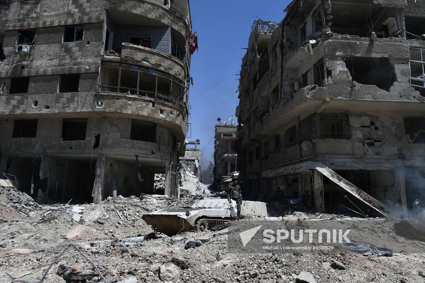 Syrian army frees Yarmouk Palestinian refugee camp in south of Damascus
