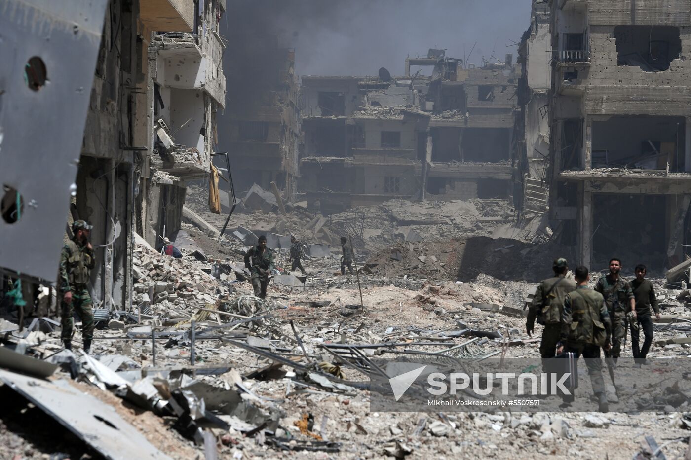 Syrian army frees Yarmouk Palestinian refugee camp in south of Damascus