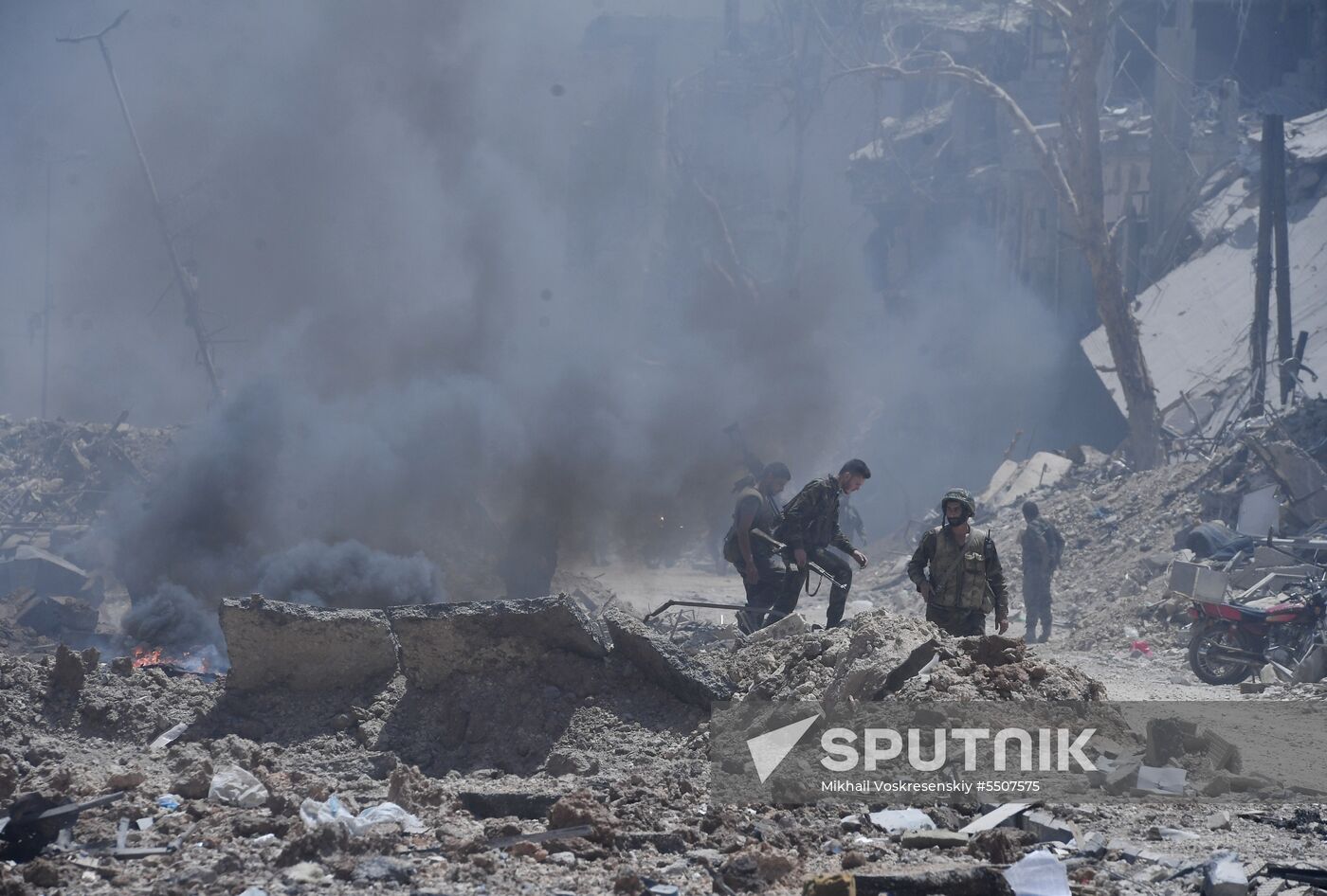 Syrian army frees Yarmouk Palestinian refugee camp in south of Damascus