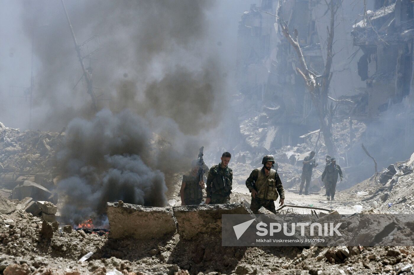 Syrian army frees Yarmouk Palestinian refugee camp in south of Damascus