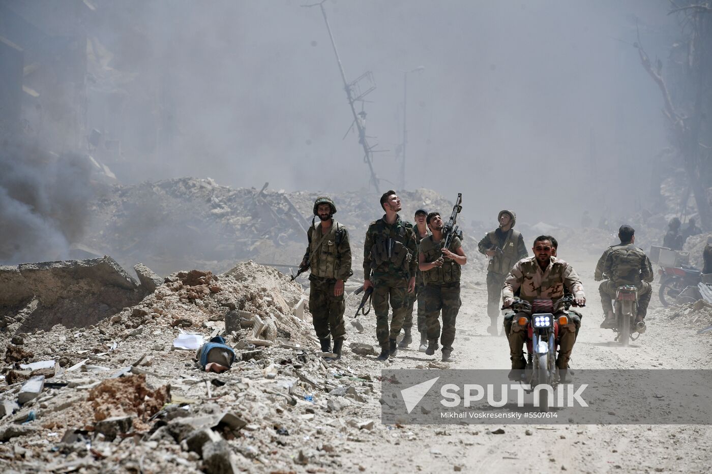 Syrian army frees Yarmouk Palestinian refugee camp in south of Damascus