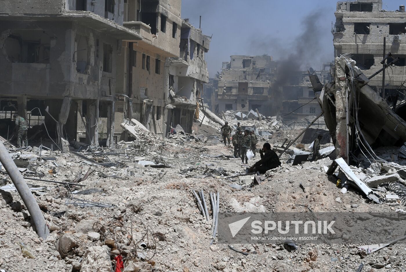 Syrian army frees Yarmouk Palestinian refugee camp in south of Damascus