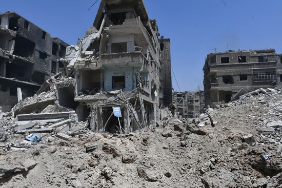 Syrian army frees Yarmouk Palestinian refugee camp in south of Damascus