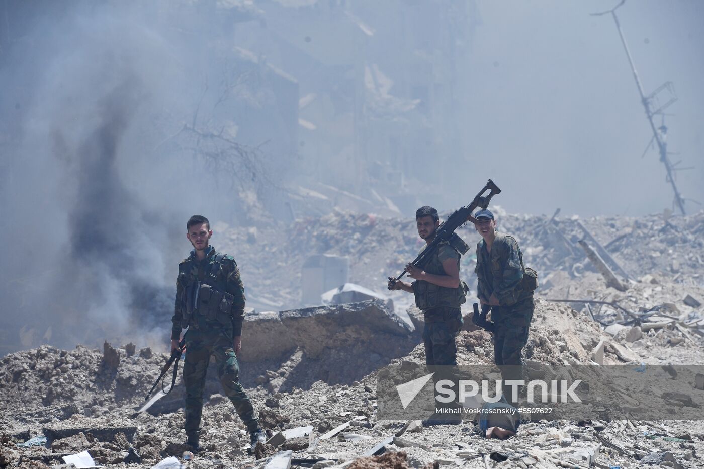 Syrian army frees Yarmouk Palestinian refugee camp in south of Damascus