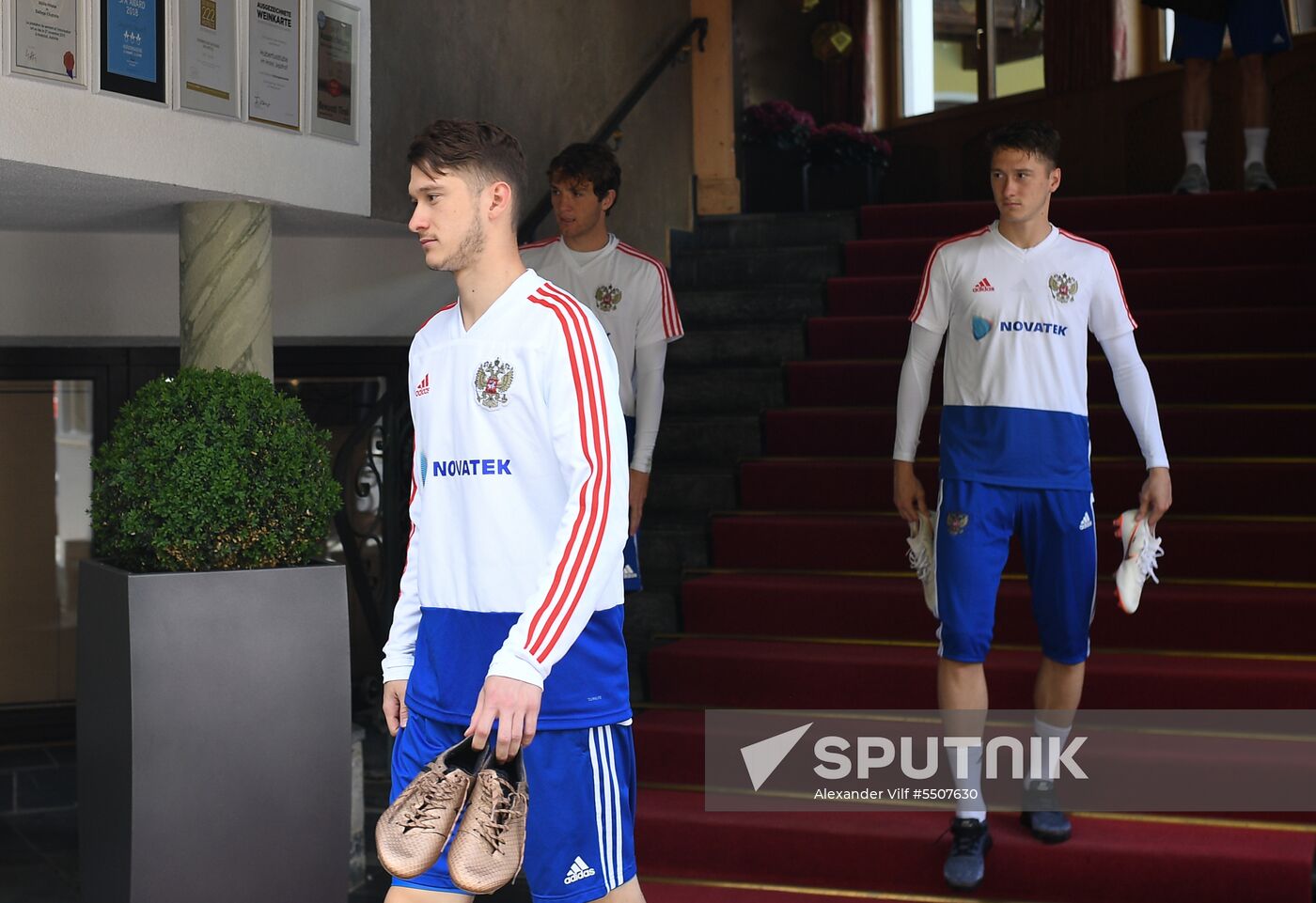 Football. National team's training camp