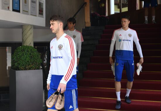 Football. National team's training camp