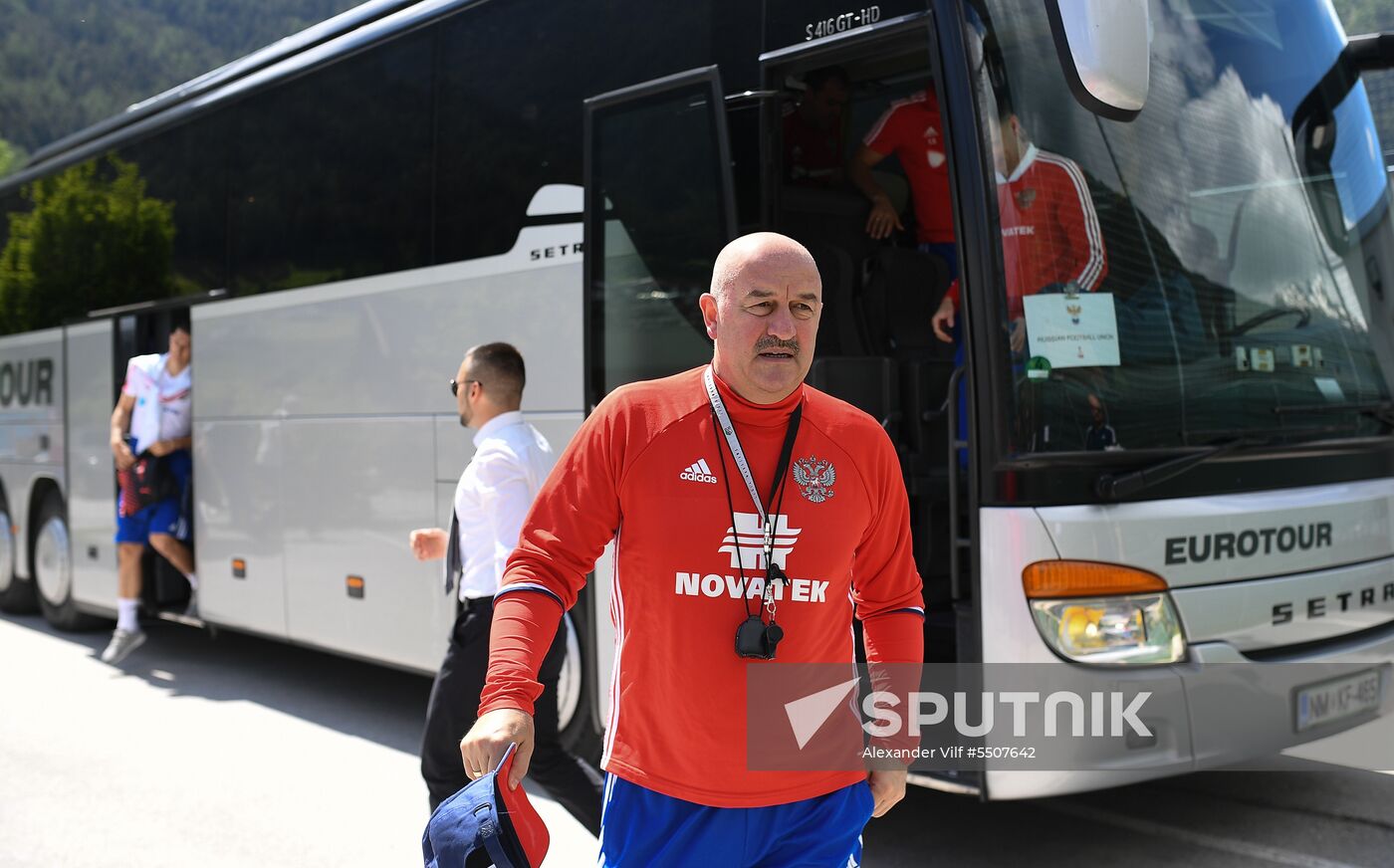 Football. National team's training camp