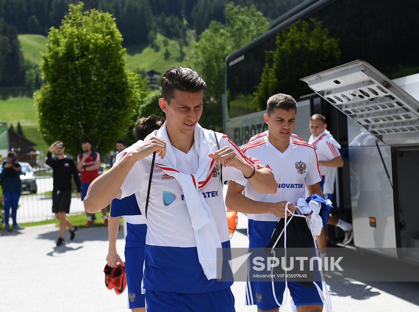 Football. National team's training camp