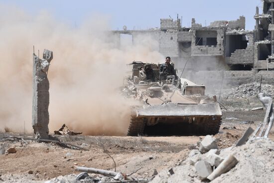 Syrian army frees Yarmouk Palestinian refugee camp in south of Damascus