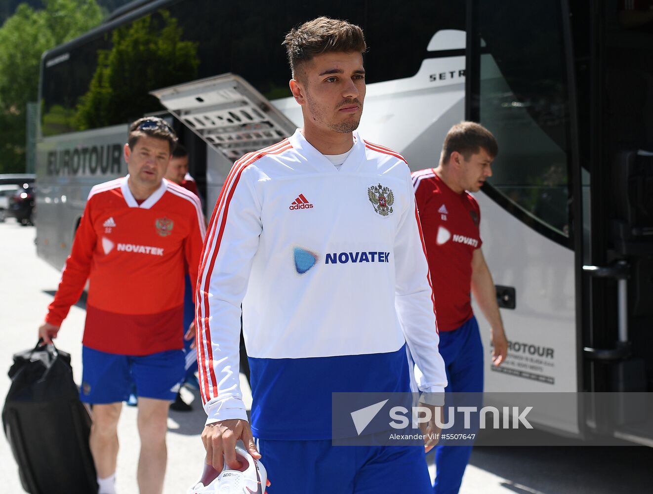 Football. National team's training camp