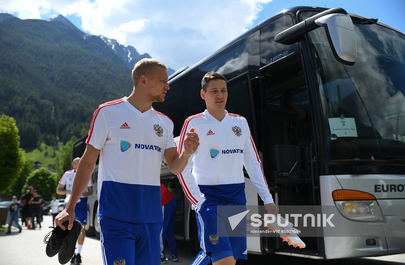 Football. National team's training camp