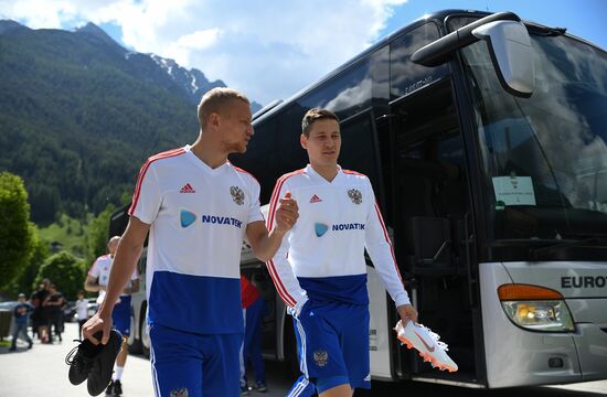 Football. National team's training camp