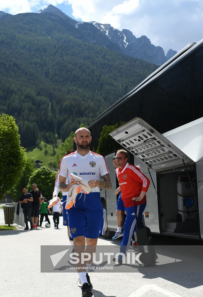 Football. National team's training camp