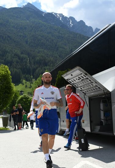Football. National team's training camp