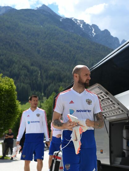 Football. National team's training camp