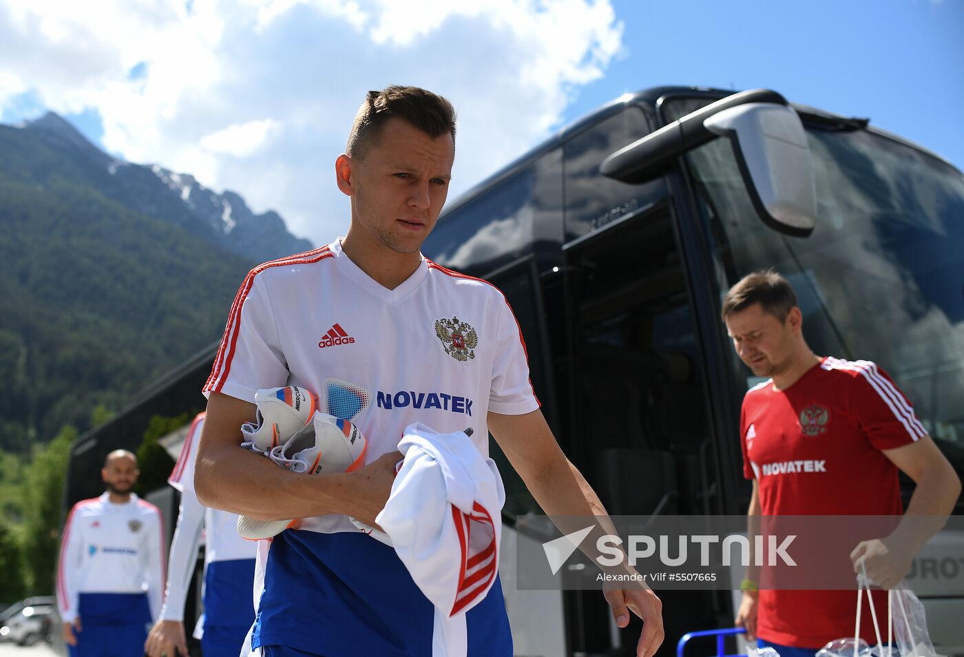 Football. National team's training camp