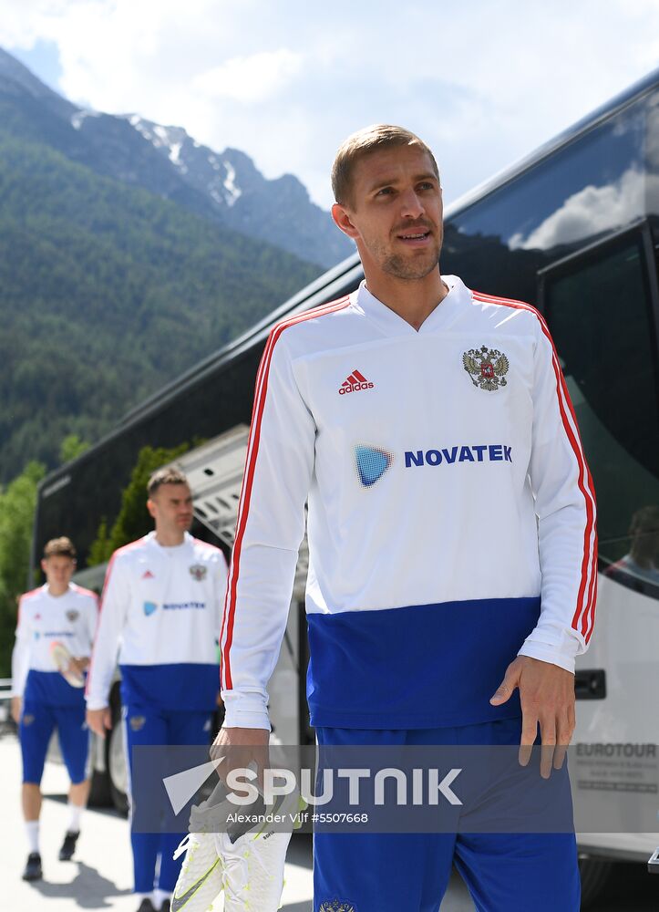 Football. National team's training camp