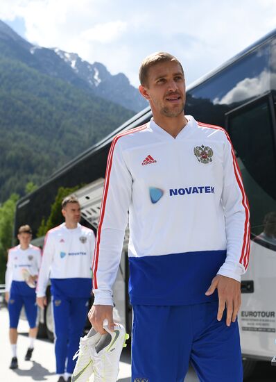 Football. National team's training camp