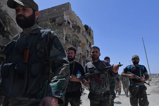 Syrian army frees Yarmouk Palestinian refugee camp in south of Damascus