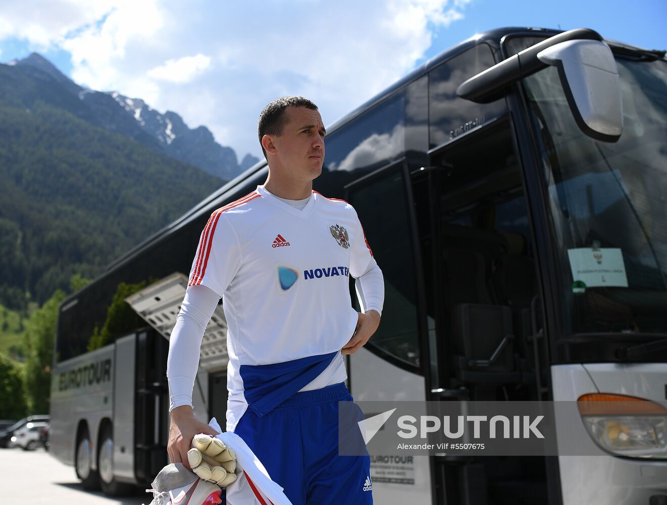 Football. National team's training camp