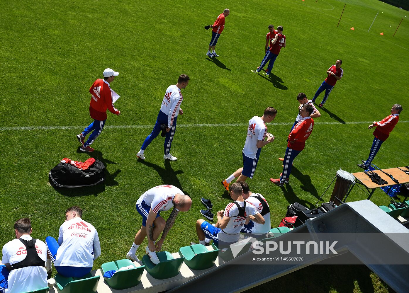 Football. National team's training camp