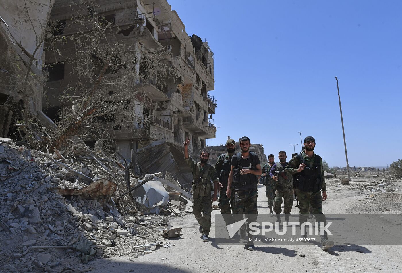 Syrian army frees Yarmouk Palestinian refugee camp in south of Damascus